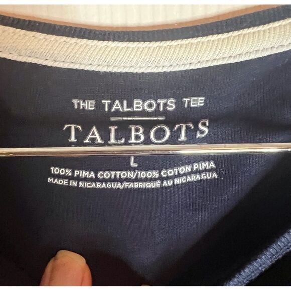 Talbot's 100%‎ Pima Cotton Staple Long Sleeve Tee Large EUC. - Picture 3 of 3